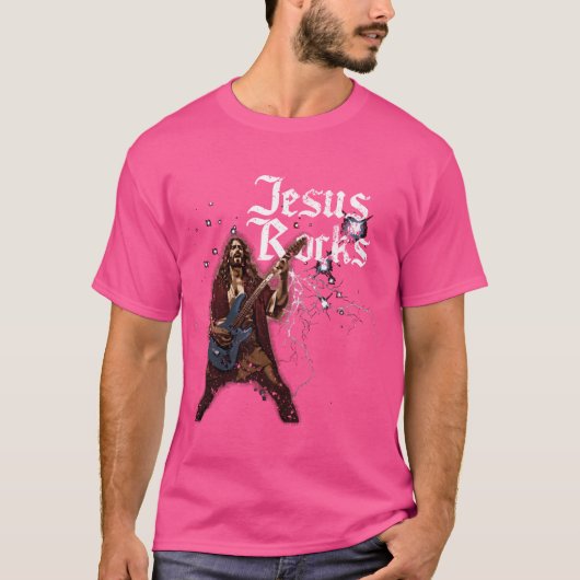 イエス・ロックス レトロ Tシャツ (正面)