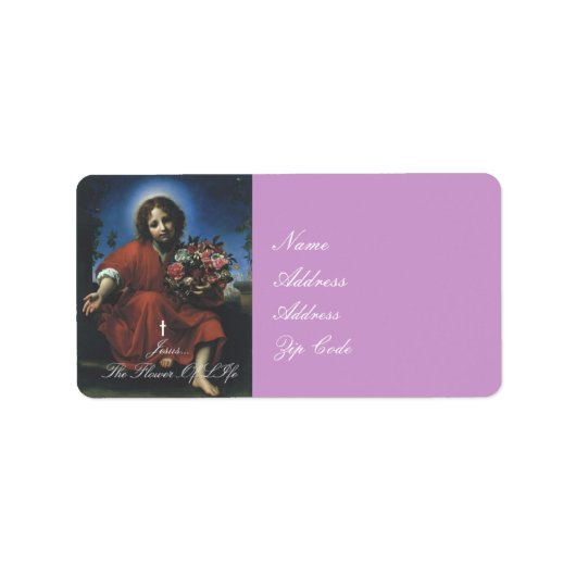 イエス…人生の花 ラベル (正面)