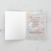 イエス·出生のステンドグラスの場面 シーズンカード (内部)