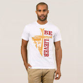 イエス 十字架 ネイルデザイン - 力強いクリスチャン Tシャツ (正面フル)