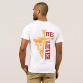 イエス 十字架 ネイルデザイン - 力強いクリスチャン Tシャツ (裏面フル)