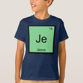 イエス 名前 化学元素周期表 Tシャツ