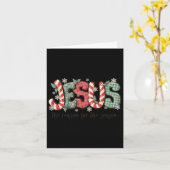 イエス　季節の理由　キリスト教　クリスマス カード (黄色い花)