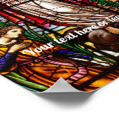 イエス/宗教的な壁のアート – 編集可能な文字ポスター ポスター (角)