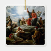 イエス、山の説教、 セラミックオーナメント (裏面)