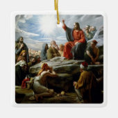 イエス、山の説教、 セラミックオーナメント (正面)