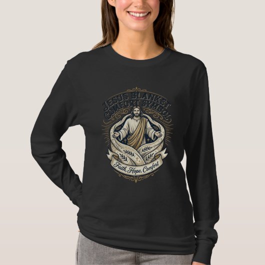 イエス 布団 安らぎ シンボル イエス 布団 安らぎ Tシャツ (正面)