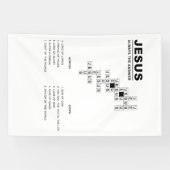 イエス、常に答えクリスチャン信仰クロスワード 横断幕 (横)