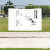 イエス、常に答えクリスチャン信仰クロスワード 横断幕 (インサイチュ)