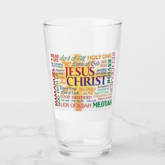 イエス – 彼の多くの名前 タンブラーグラス (正面)