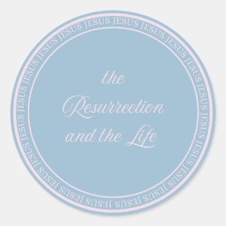 イエス – 復活フラッシュシール大 ラウンドシール