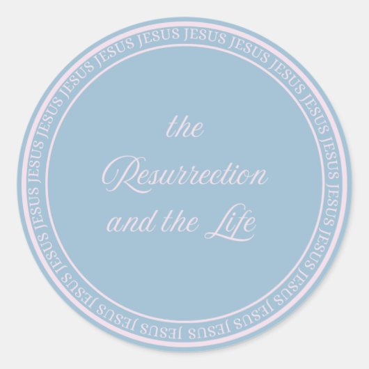 イエス – 復活フラッシュシール大 ラウンドシール (正面)