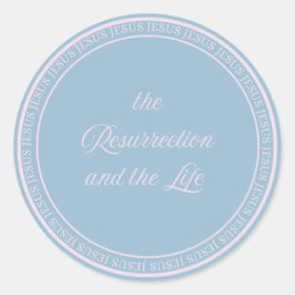 イエス – 復活フラッシュシール大 ラウンドシール