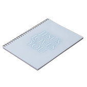 イエス 愛 キリスト教 タイポグラフィ デザイン ノートブック (左側)