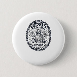 イエス 手話 障害者コミュニティ 包含Tシャツ キリスト教 缶バッジ