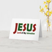 イエス: 救いの主 カード (黄色い花)