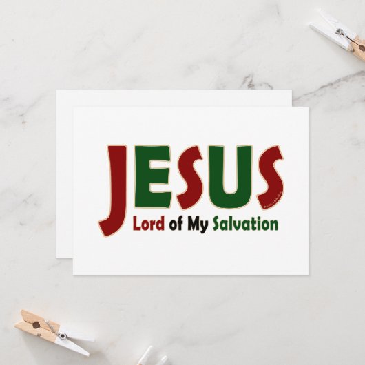 イエス: 救いの主 カード (正面/裏面インサイチュ)