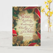 イエス　最も偉大な物語のクリスマス　グリーティングカード カード (黄色い花)