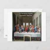 イエス@最後の晩餐"愛し合う"引用文 ポストカード (正面/裏面)