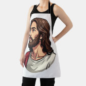 イエス 横顔 ビンテージ 彫刻Tシャツ 2 エプロン (インサイチュ)