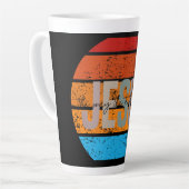 イエス、真実と人生の夕日の道 カフェラテマグ (左アングル)