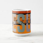 イエス、真実と人生の夕日の道 コーヒーマグカップ (中央)