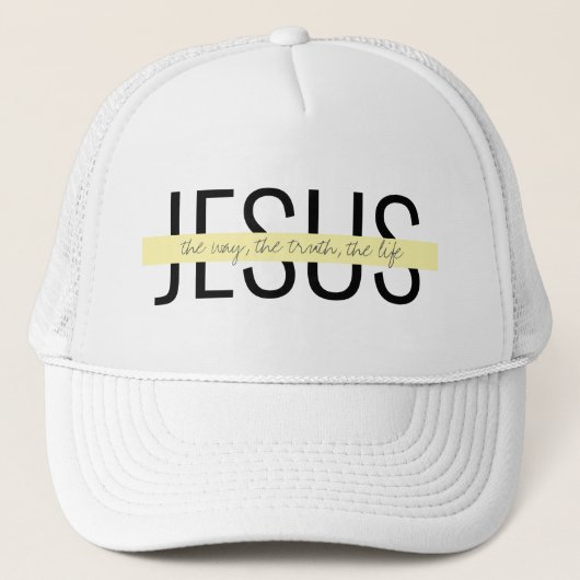 イエス：真実の人生の黄色 キャップ (正面)