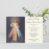 イエス　神の慈悲の第一聖体拝領 招待状 (スタンド正面)