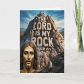 イエス、私の古い岩の主は私の岩である カード (正面)