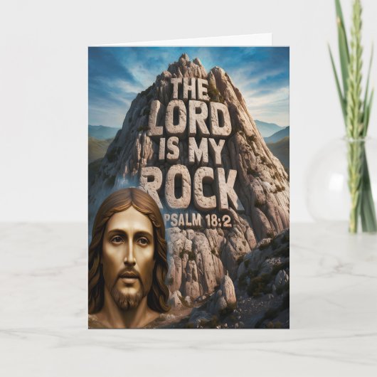 イエス、私の古い岩の主は私の岩である カード (正面)