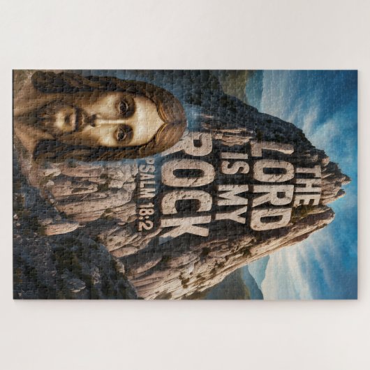 イエス、私の古い岩の主は私の岩である ジグソーパズル (横)