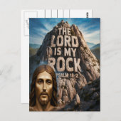 イエス、私の古い岩の主は私の岩である ポストカード (正面/裏面)