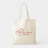 イエス、私はあなたを愛しているトートバッグ トートバッグ (裏面)