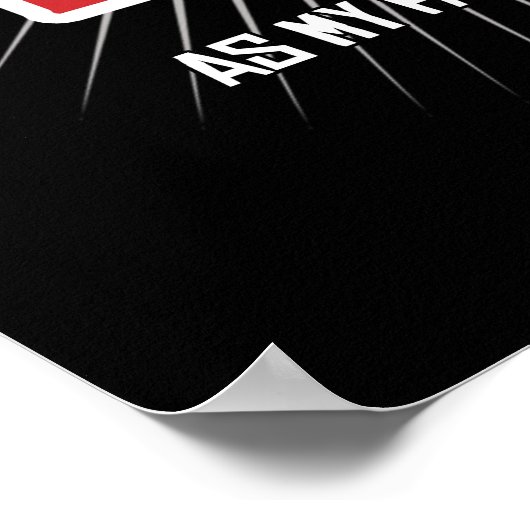 イエス – 私はメリカを私の国として選んで申しお気に入りの訳ない ポスター (角)