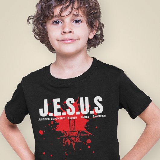 イエス - 精神的なゴスペルを少年たちに祈る Tシャツ