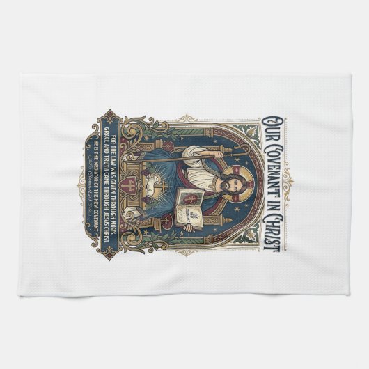 イエス 結婚式 写真家 Tシャツ キリスト教 キッチンタオル (横)