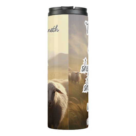 イエス:羊飼い、平和、絶え間ない愛 タンブラー (裏面)