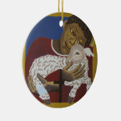 イエス – 良い羊飼い セラミックオーナメント (右)