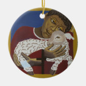 イエス – 良い羊飼い セラミックオーナメント (正面)