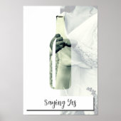 「イエス！花嫁と花婿のカスタムウェディングフォト」 ポスター (正面)