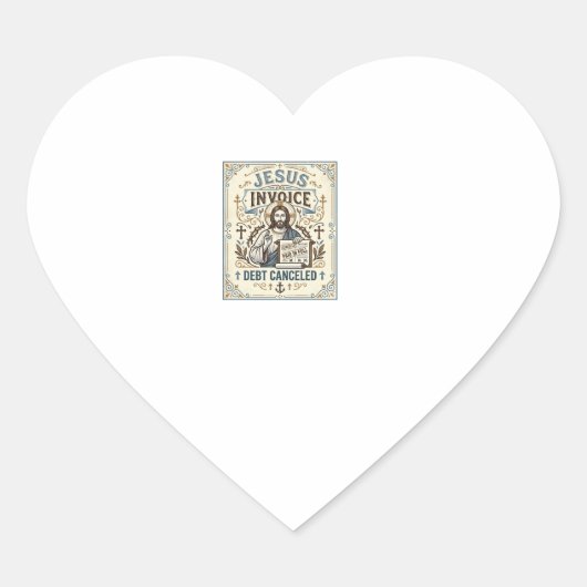 イエス 請求書 借金 帳消し イエス 請求書 借金 ハートシール (正面)