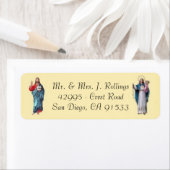 イエス&賛美ヴァージンマリー差出人住所ラベル ラベル (インサイチュ)