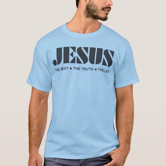 イエス – 道と真理と人生 Tシャツ (正面)