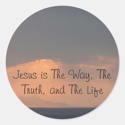 イエス – 道と真理と光 ラウンドシール (正面)