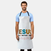 イエス。道、真実、人生。 エプロン (着用した状態)