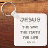 イエス:道、真理、命 キーホルダー (正面)