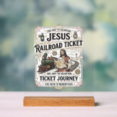 イエス 鉄道チケット 旅 イエス 鉄道チケ アクリルサイン (ニュートラル)