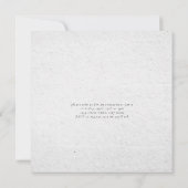 「イエス」銅張り  四角いエンゲージメントリング 招待状 (裏面)