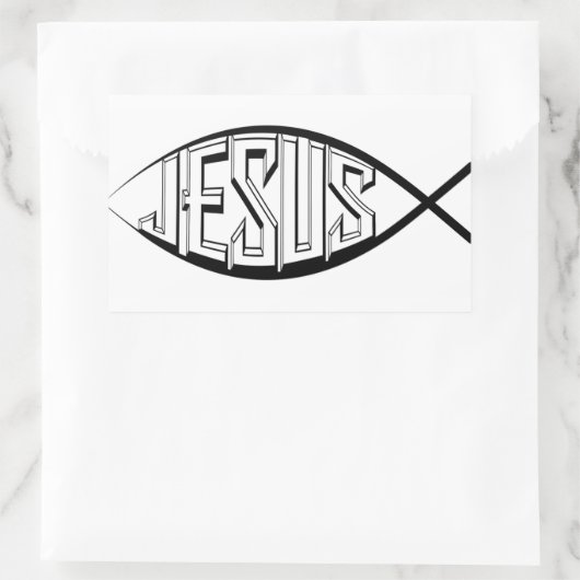 イエス 長方形シール (バッグ)