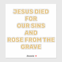 イエス(Jesus) _The Gospelメッセージカー シール